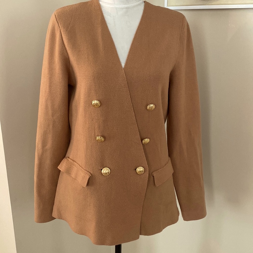 Express Tan Stretch Women's Blazer Medium